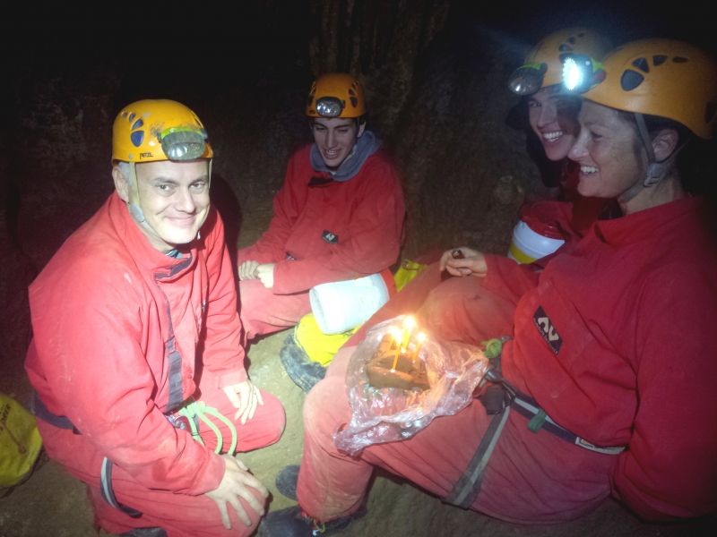Anniversaire spéléo - Spéléologie en Ardèche - Foussoubie