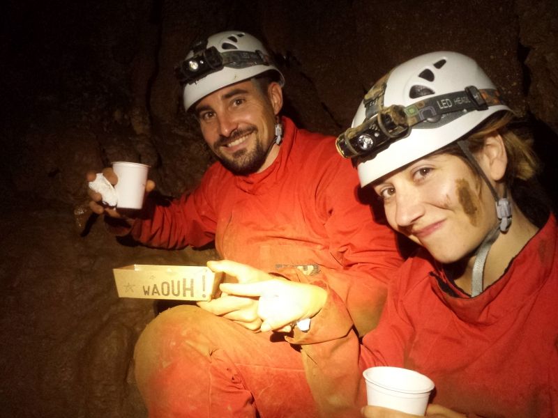Apéro spéléo - Spéléologie en Ardèche - Grotte de Remène